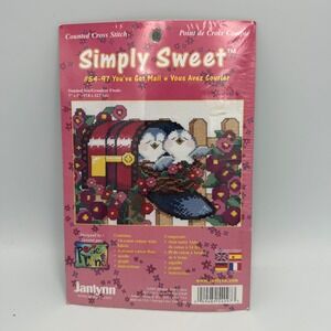 Janlynn Simply Sweet You've Got Mail Cross Stitch Kit 54-97 Rosie Lane Birds NEW